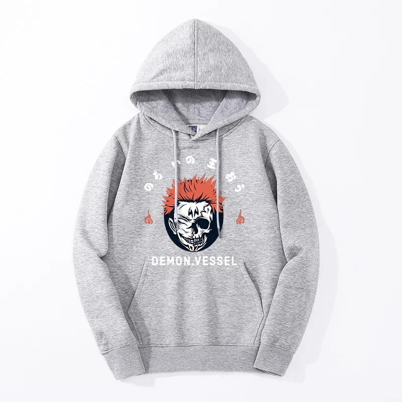 Jujutsu Kaisen Anime Mens Oversize Hooded Hoodie Sweatshirt Ryomen Sukuna Fashion Big Size Sportswear Print Streetwear 4XL