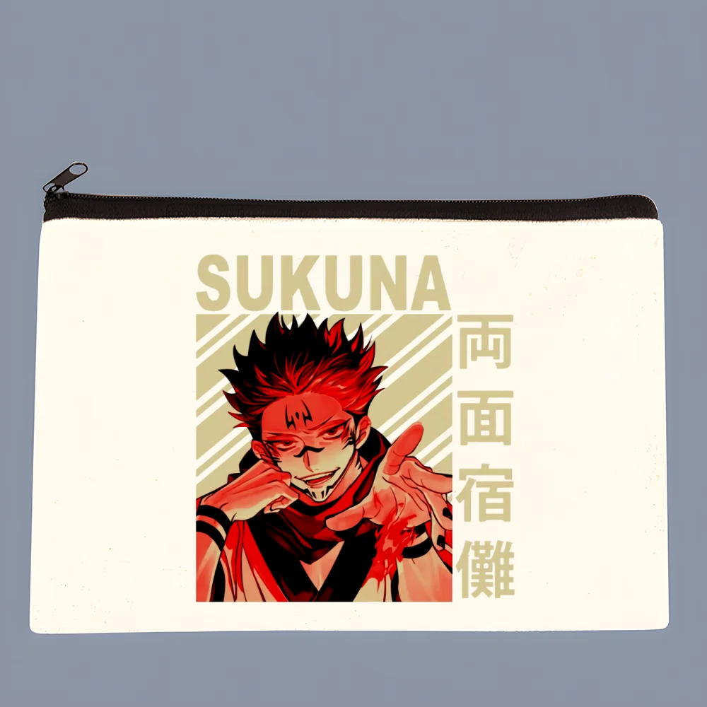 

Jujutsu Kaisen Anime Sukuna Ryomen Cartoon Printed Canvas Bag Design Canvas Simple and Fashionable Storage Bag