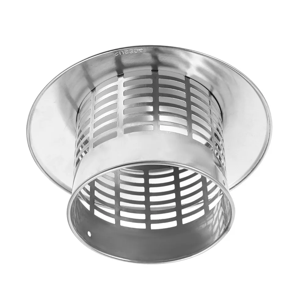 Stainless Steel Chimney Cap Rainproof Outdoor Chiminea Cover for Roof Vent Pipe Fireplace Stove Pipe Exhaust Ventilation