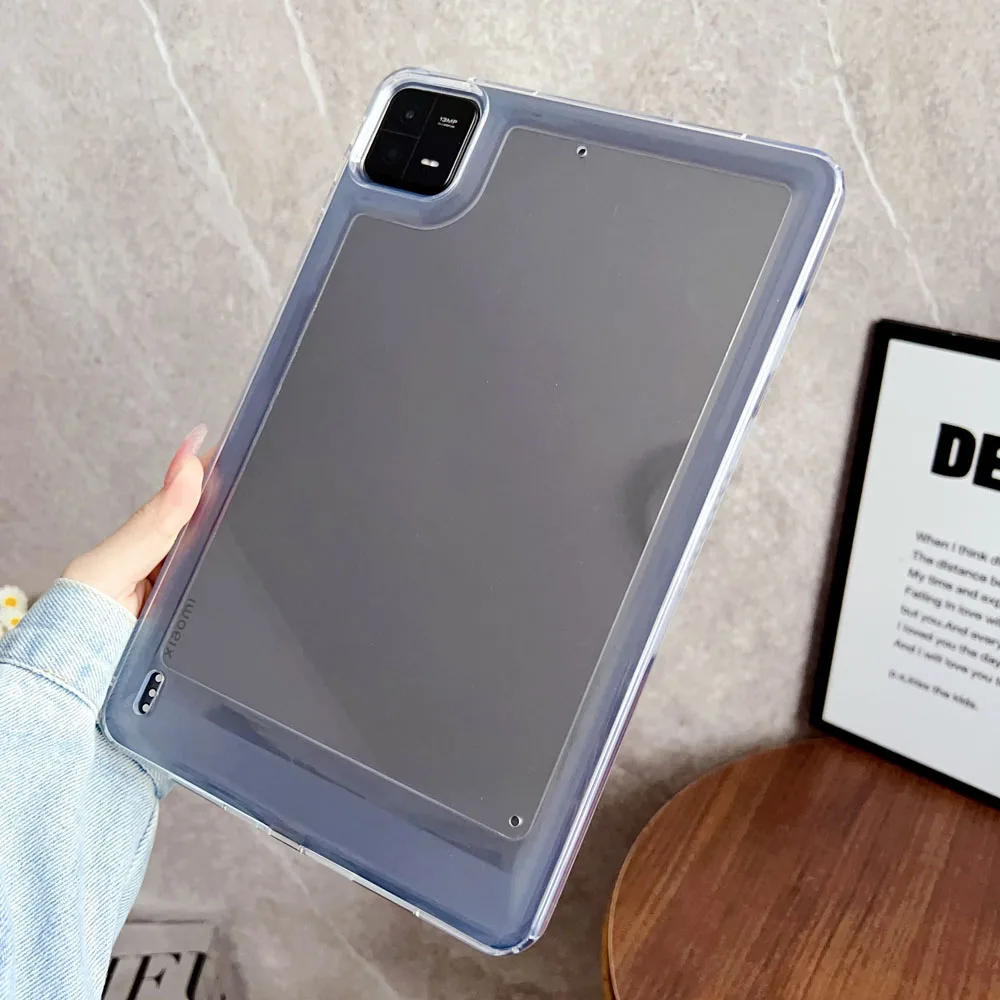 Tablet Case for Xiaomi Pad 5 6 Pro SE 11 Inch Acrylic and TPU Shockproof Protective Cover for Xiaomi Pad 7 Pro 11.2 Inch