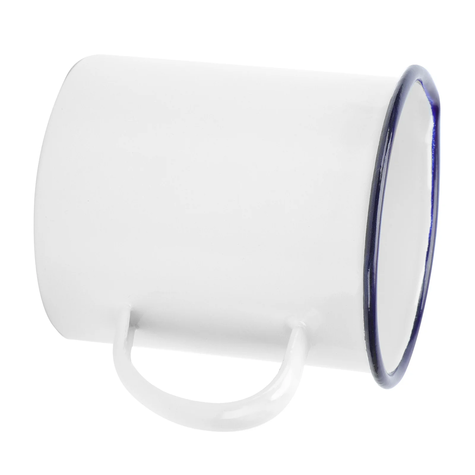 

1pc Exquisite Enamel Mug 500Ml Black White Retro Beverage Cup Kitchen Bar Accessory Large Capacity Drinking Water