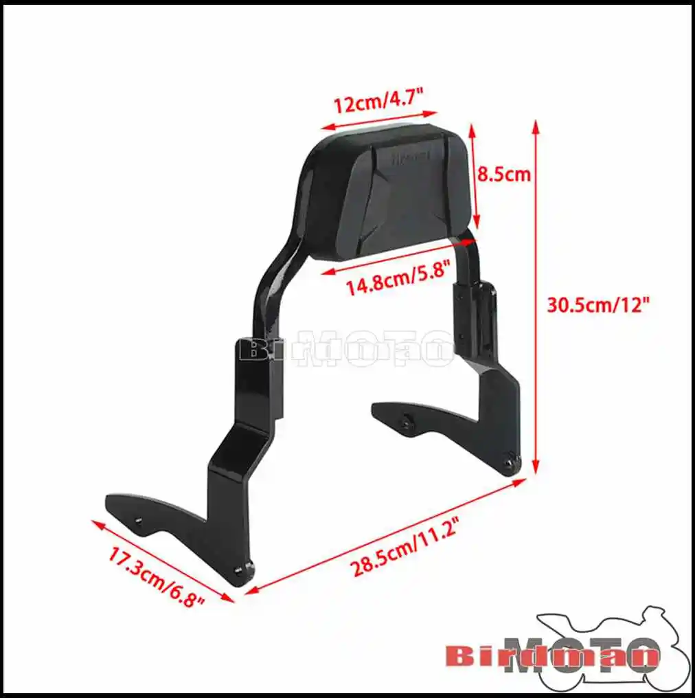 For Harley Backrest Passenger Detachable Sissy Bar Pad Fit Touring Electra Glide FLHFB FLHTP FLH FLHT FLHTCU FLHTCUL FLHTK 14-25 - Image 5