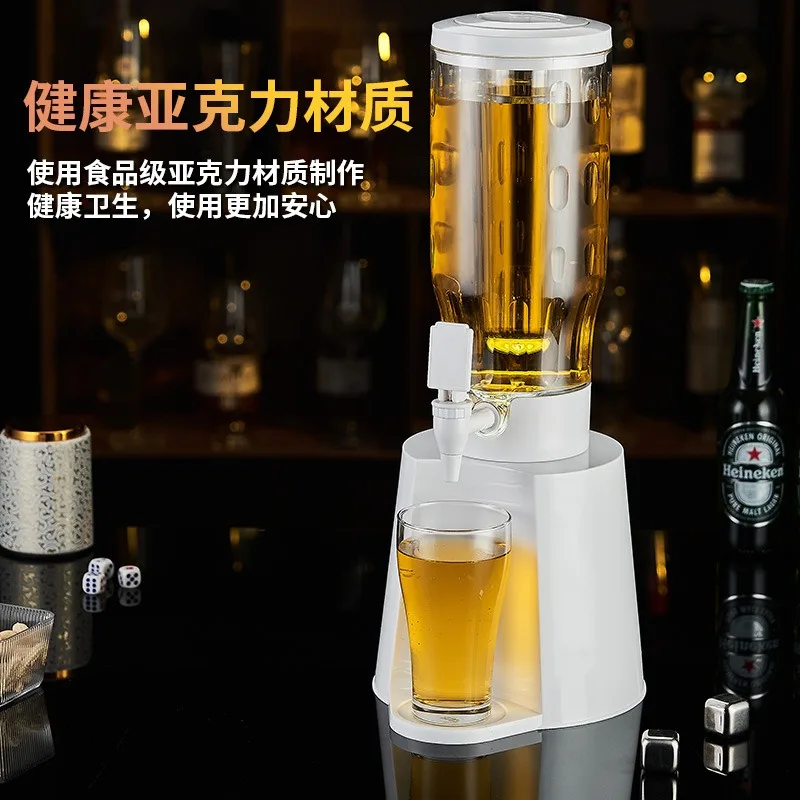 Wine Cannon Bar Dedicated 2 Liters Luminous Beer Cannon Commercial Wine Tower Wine Ktv Draft Beer Keg Internet Celebrity Coke Ke