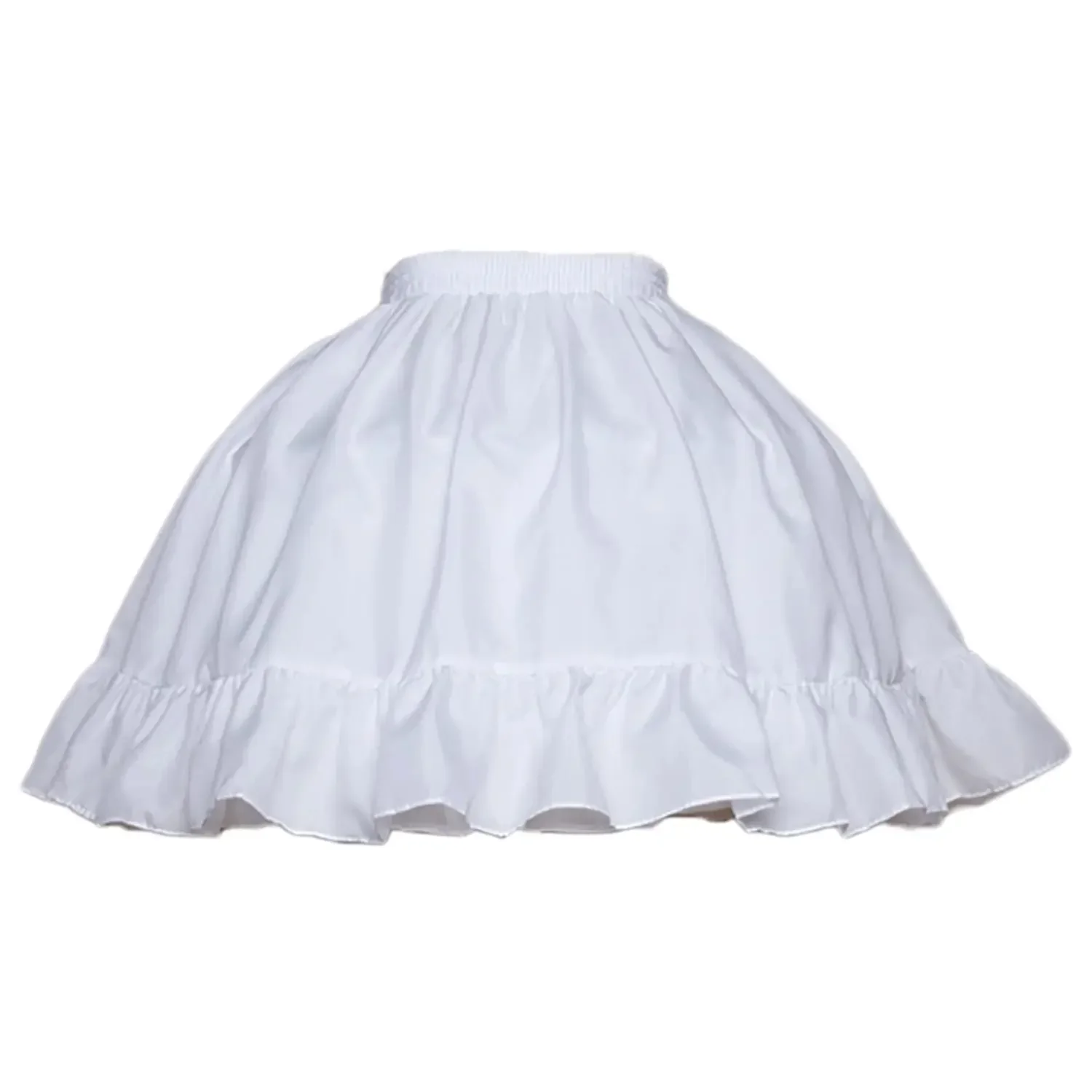 Jupon court crinoline pour femmes et filles, 2 cerceaux, jupe victorienne, robe de Rh, taille élastique, sous-vêtements, demi-jupe coordonnante