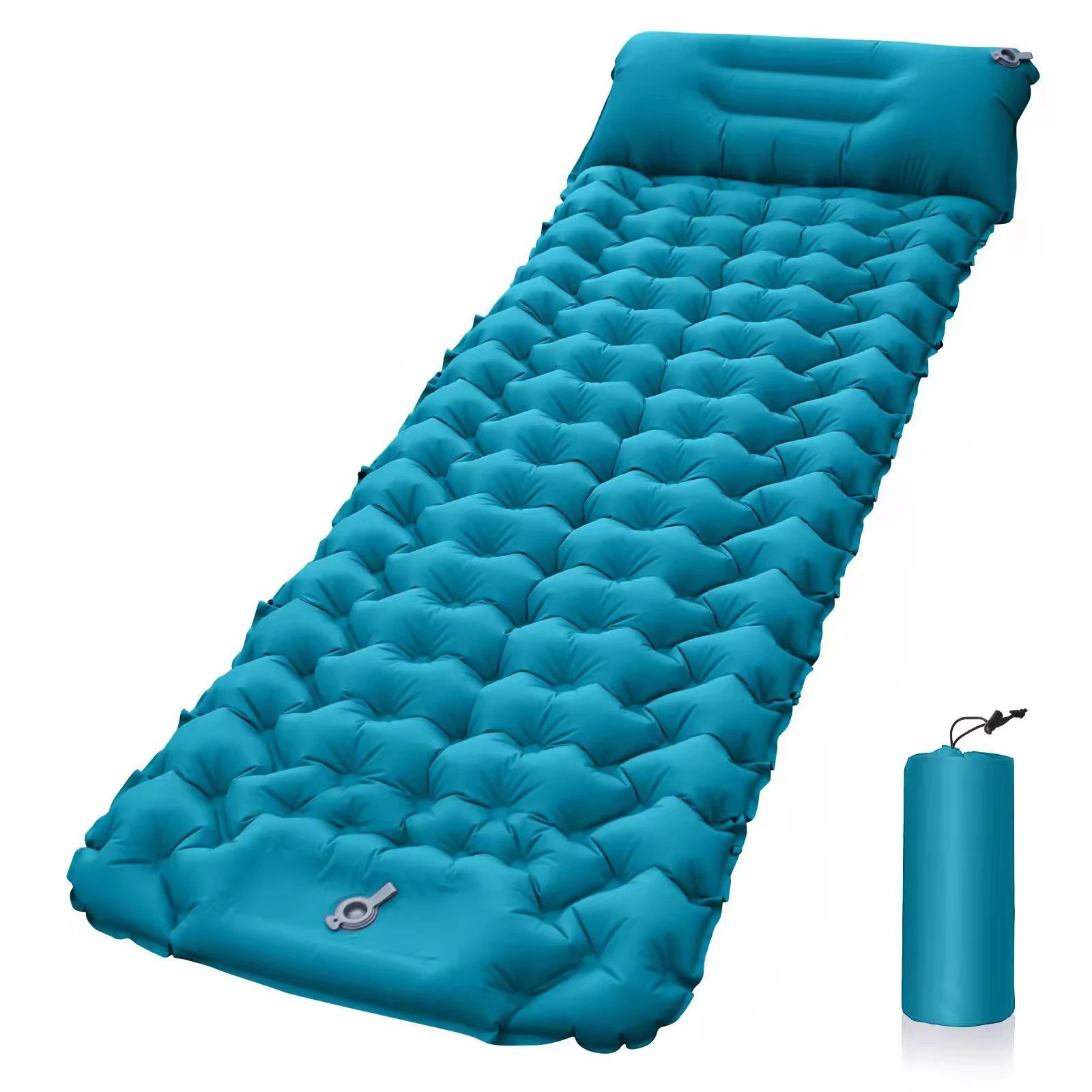 Built-in Foot Pump Air Mats Lightweight Waterproof Double Outdoor Fold Inflatable Camping Mattress Sleep Pad