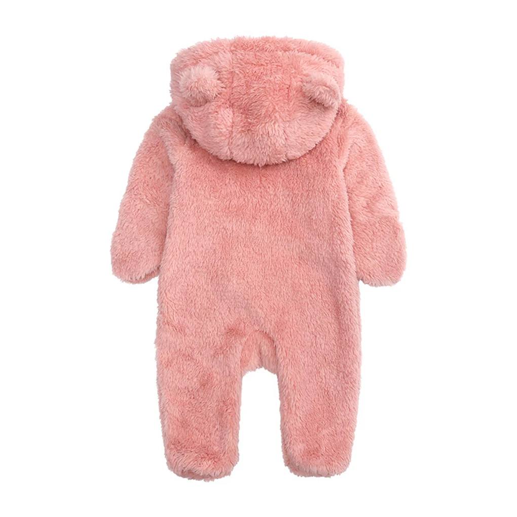 Warm And Easy-to-Wear Baby Winter Jumpsuit With Hood Suitable For Any Occasion Easy To Wear Cute cream color 3-6months