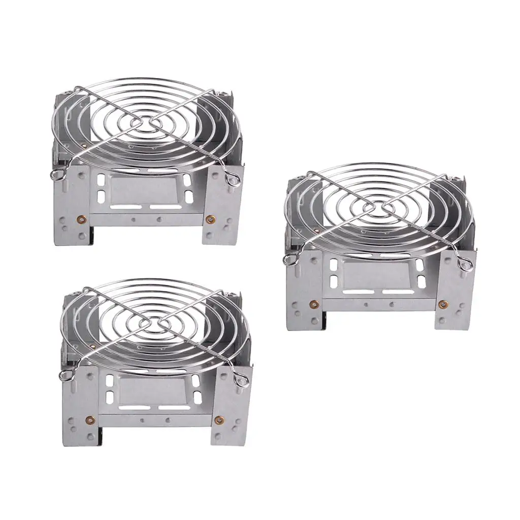 3Pcs Protable Camping Picnic Stove Oven Outdoor Burner With Bracket