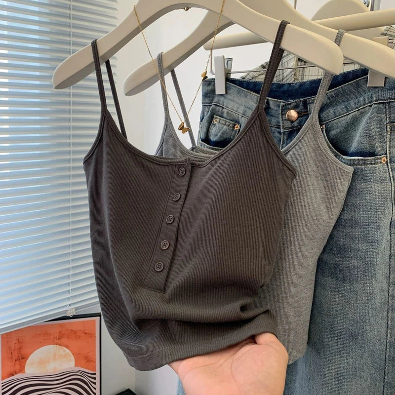 Y2k Women's Tops Backless Crop Top Sleeveless Cute Knitted Tank Top Summer Cropped Vest Female Clothing Tee Shirt image 4