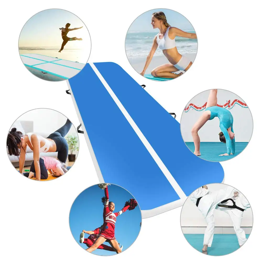 Free Shipping Air Track Tumbling Mat 5x1x0.1m Inflatable Gymnastics Airtrack Mat Air Floor Mat with Electric Pump for Training