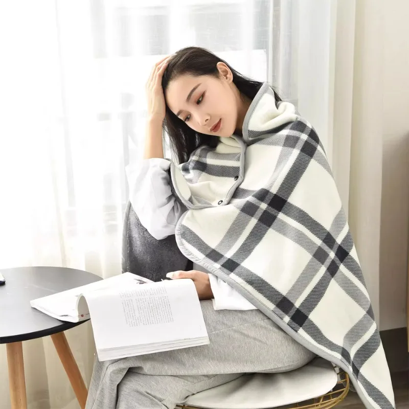 Shawl  Blanket  Nap  Dual-use   Leg  Covering  Office  Work  Rest   Person Cloak   Thick Sofa Blanket   Nap Multi-functional