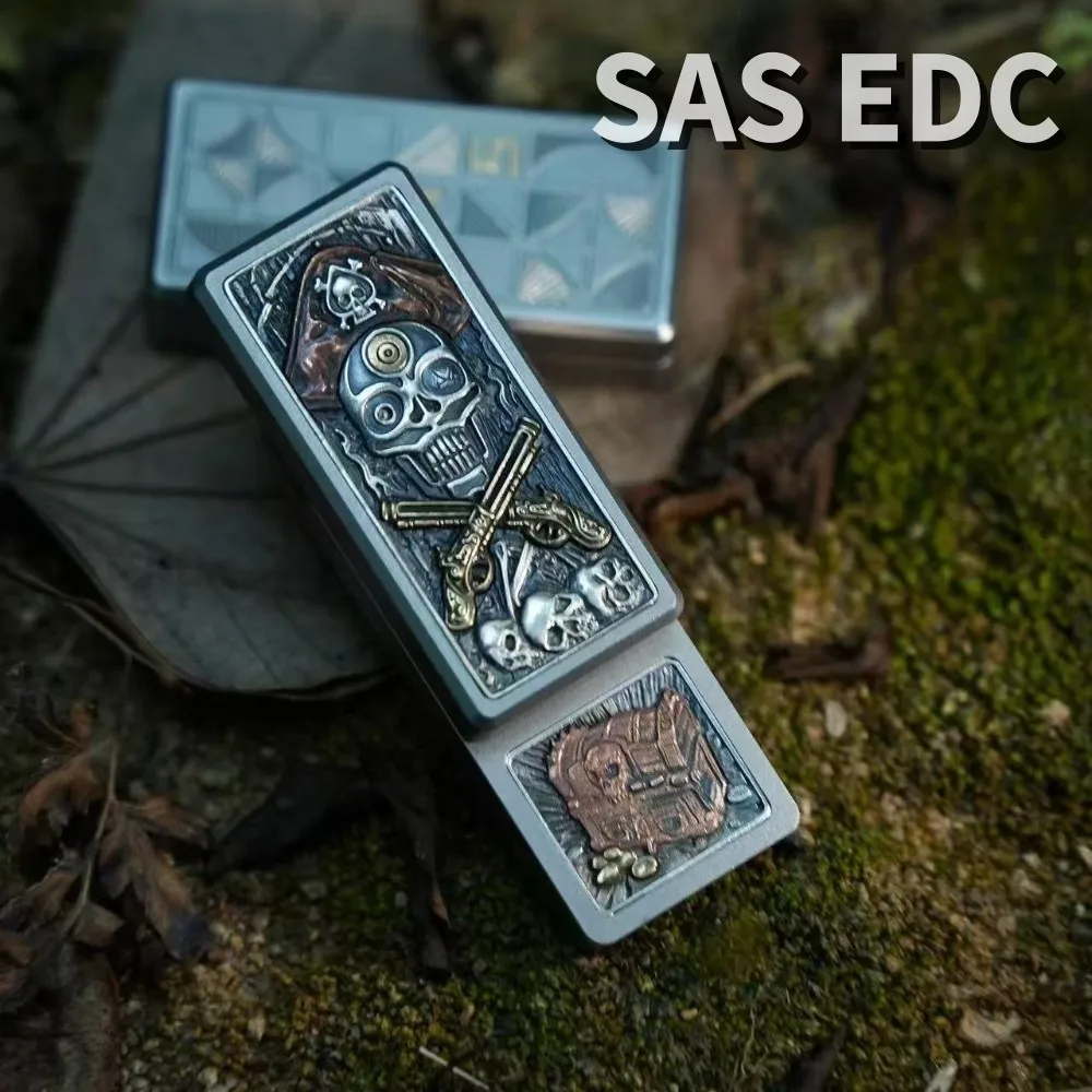 

SAS EDC Pirate King Fidget Slider Fidget Toys For Adults Push Slider Original Designs Anxiety Relief Gadgets