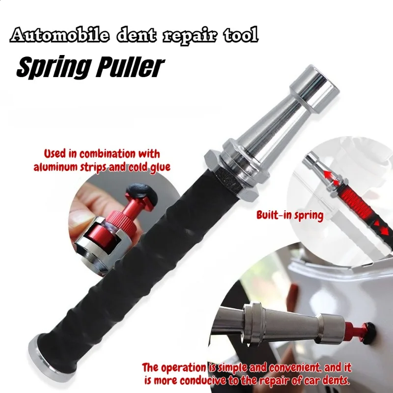 

27-38CM Built-in spring Telescopic Small Pull Hammer Car Dent Repair Sliding Hammer Mini Anti-Skating Hail Pull Hammer Tool