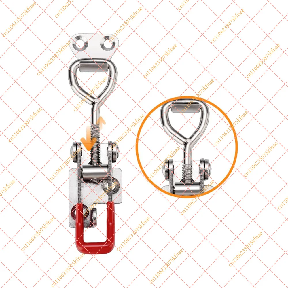 4003 Heavy Duty Toggle Latch Clamp Adjustable With Lock Hole 600kg/1320Lbs For Toolbox Jig Smoker Lid