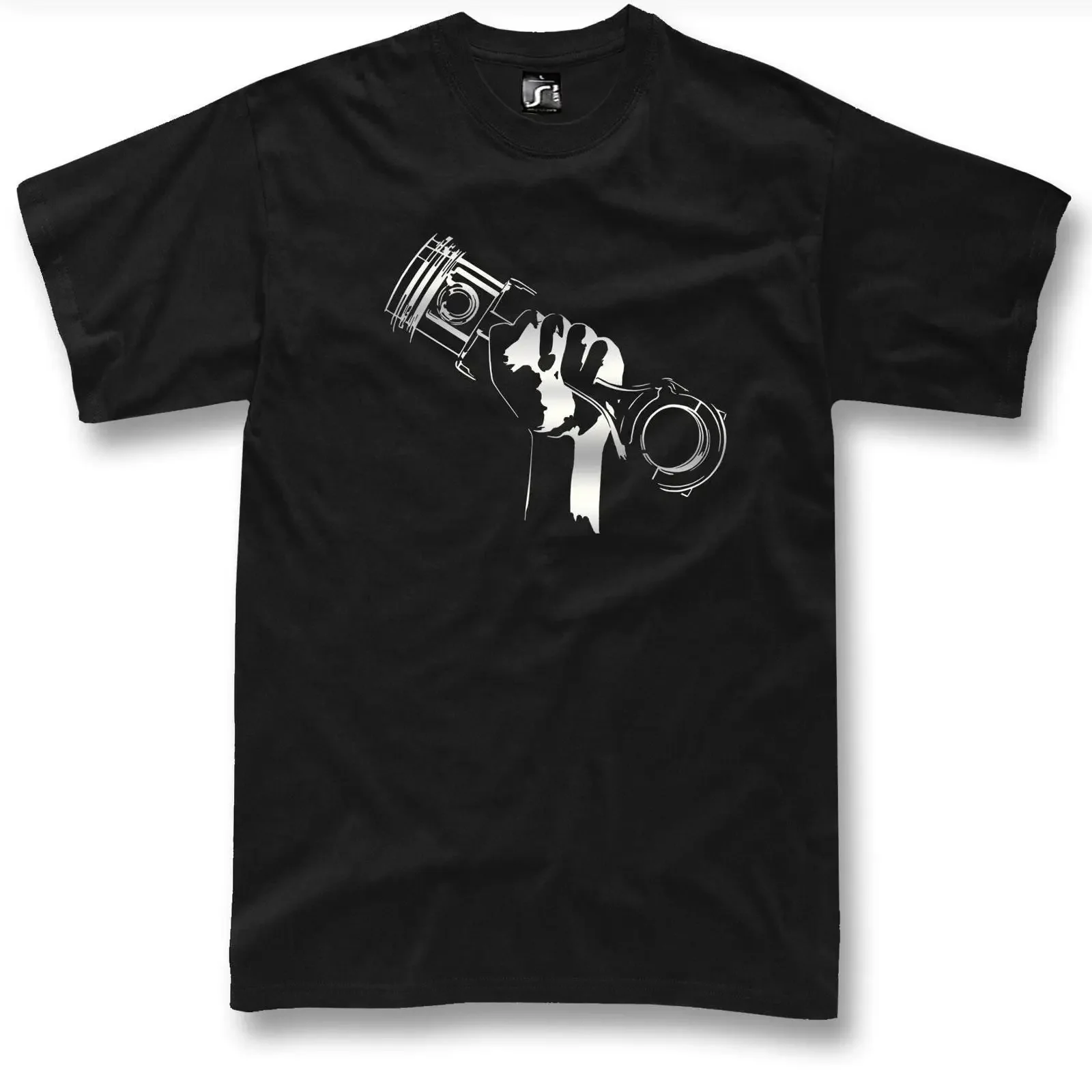 Piston T Shirt petrolhead gift vintage Washed Top For Everyday Wear Stylish Slightly Soft streetwear homme Breathable