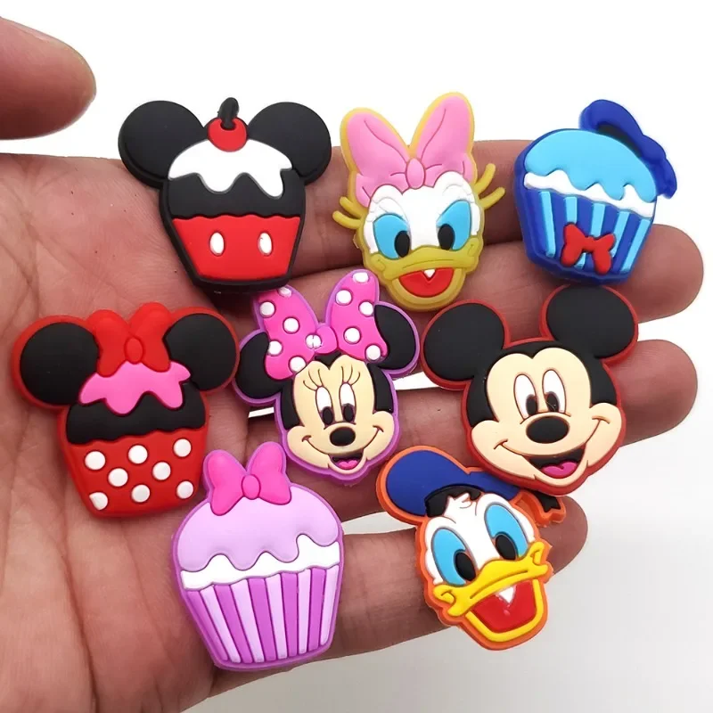 Disney Mickey Shoes Charms Minnie Mouse Anime DIY Croc Shoe Cartoon Sandals Accessories for Clogs PVC Pins Buckle Decoration