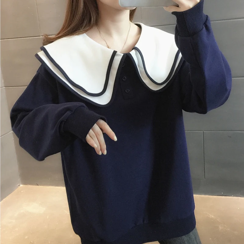 Sudaderas de doble capa para mujer, ropa de calle Ulzzang, informal, Simple, estilo coreano, elegante, juvenil, gran oferta