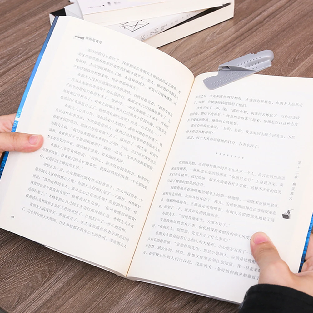 Bookmark ABS Clear Texture Fade Resistant Creative Design Students Writers Readers Practical