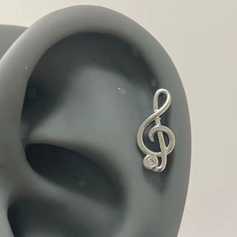 Vintage Musical Note Angel Wings Earrings Stud for Women Party Gift Punk Korean Fashion Creative Wings Studs Earrings Jewelry