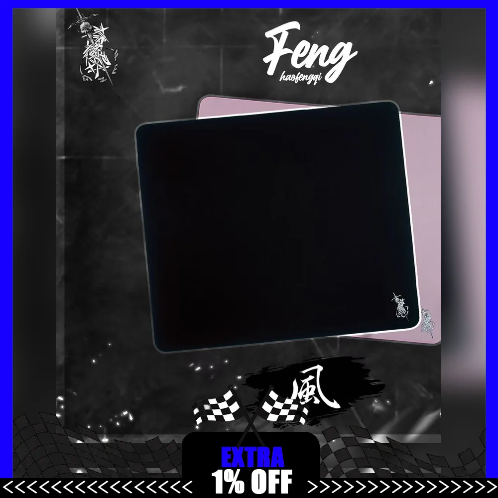 Haofengqi Wind Control Gaming Mouse Pad Solid Color Low Friction Non-Slip Rubber Desk Mat for FPS Esports PC Laptop Office