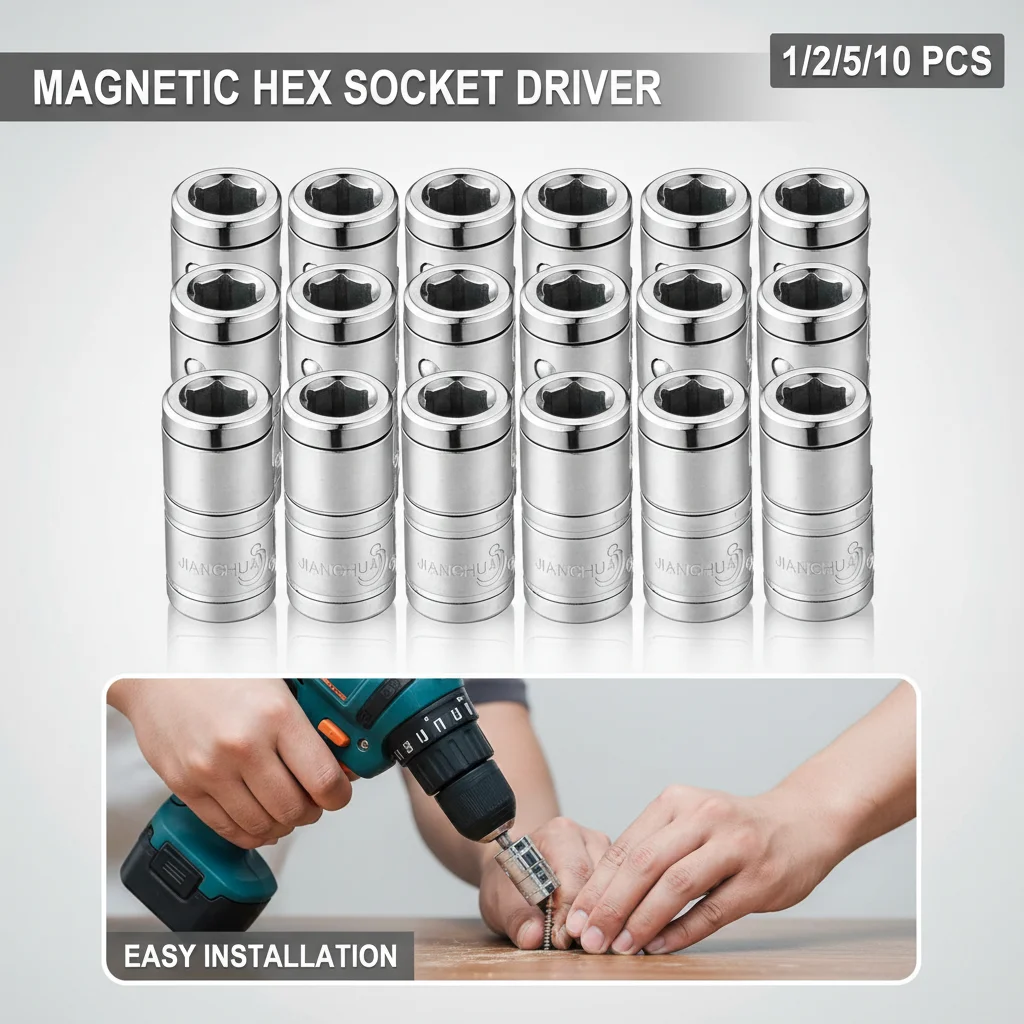 Ratchet Socket Adapter 6.3mm Square Drive To 1/4