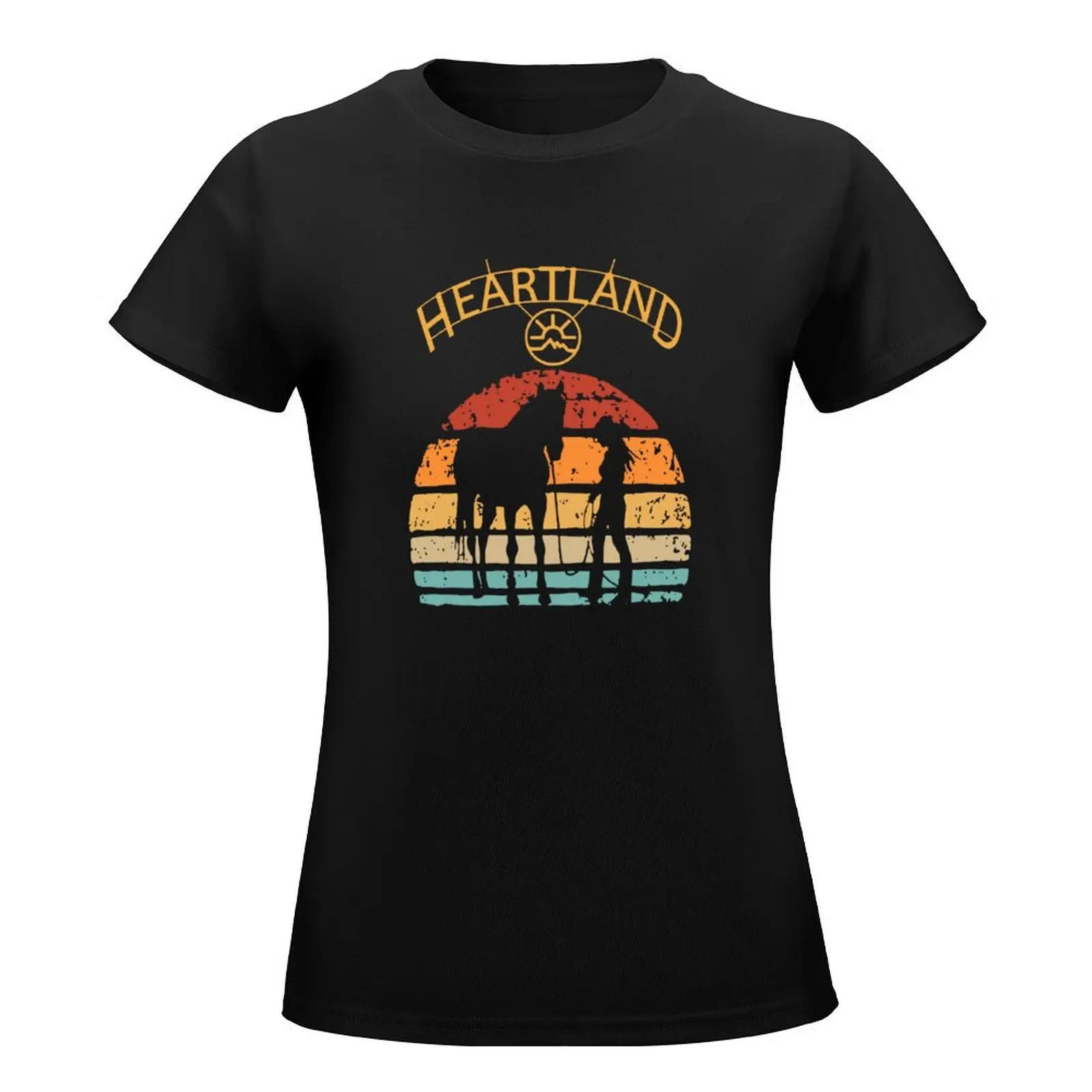 Heartland T-Shirt oversized vintage funnys animal print Women clothing