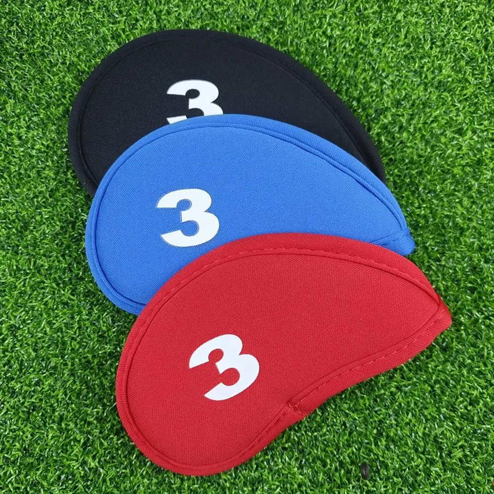 Golf Club Head Covers 10pcs Golf Club Headcover Set Driver Iron Putter Protection Covers with Number Durable Golf for Enhanced