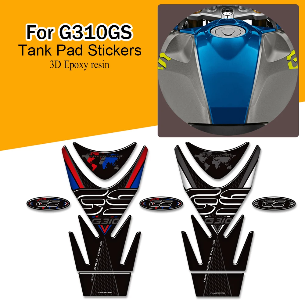 

Motorcycle Tank pad stickers Knee Pad Grips Gas Fuel Oil 3D Stickers For BMW G 310 GS G310GS G310 Adventure ADV 2017-2025