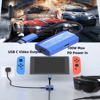 USB C to 4K@60Hz XREAL/VITURE One/RayNeo AR Smart Glasses Display Adapter with PD100W for Laptop Switch Steam Deck ROG Ally Game