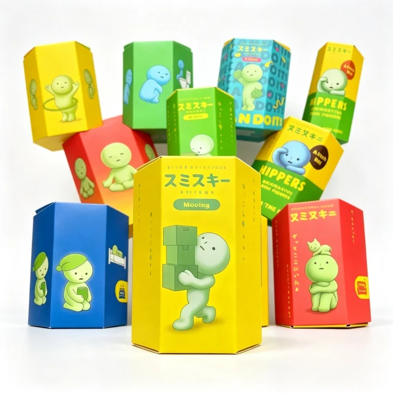Hot Cute Luminous Brick Moving Doll Party Multiple Series Blind Box Recorative Mini Figures Doll Decoration Car and Office Gifts