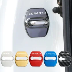 4pcs/set Car Door Lock Protective Cover Anti-rust Badge Decoration for KIA SORENTO Logo Auto Door Stickers Interior Accessories