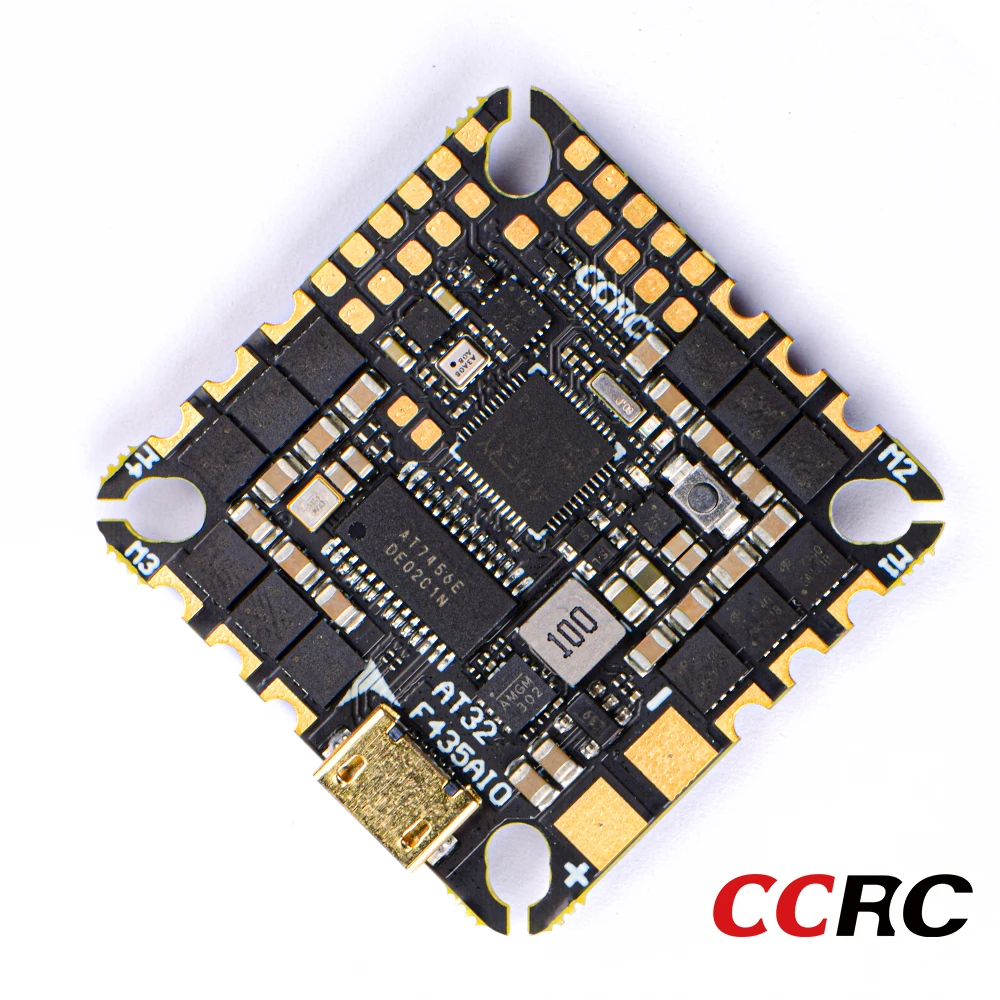 CCRC FPV AIO FC AT32F435AIO 40AESC AM32 32Bit AIO for FPV RACING DRONE