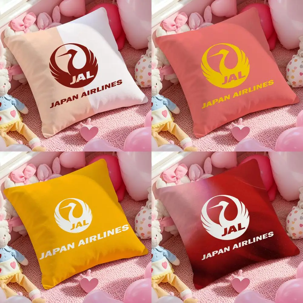 Japan Airlines Cushion Cover Pattern Printed Pillowcase For Living Room Sofa Cushion Cover & Bedroom Decor