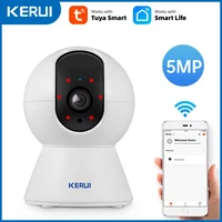 KERUI Mini cámara IP inalámbrica para interiores, 5MP, Tuya, WiFi inteligente, cámara de vigilancia CCTV de seguridad para el hogar con seguimiento automático Onvif