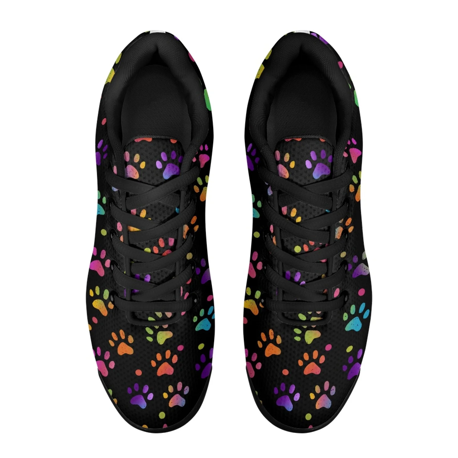 PENSTROLL Paw Print Splash Lightweight Tennis Shoes for Men Mesh Mesh Air Cushion Sneakers Walking Shoes