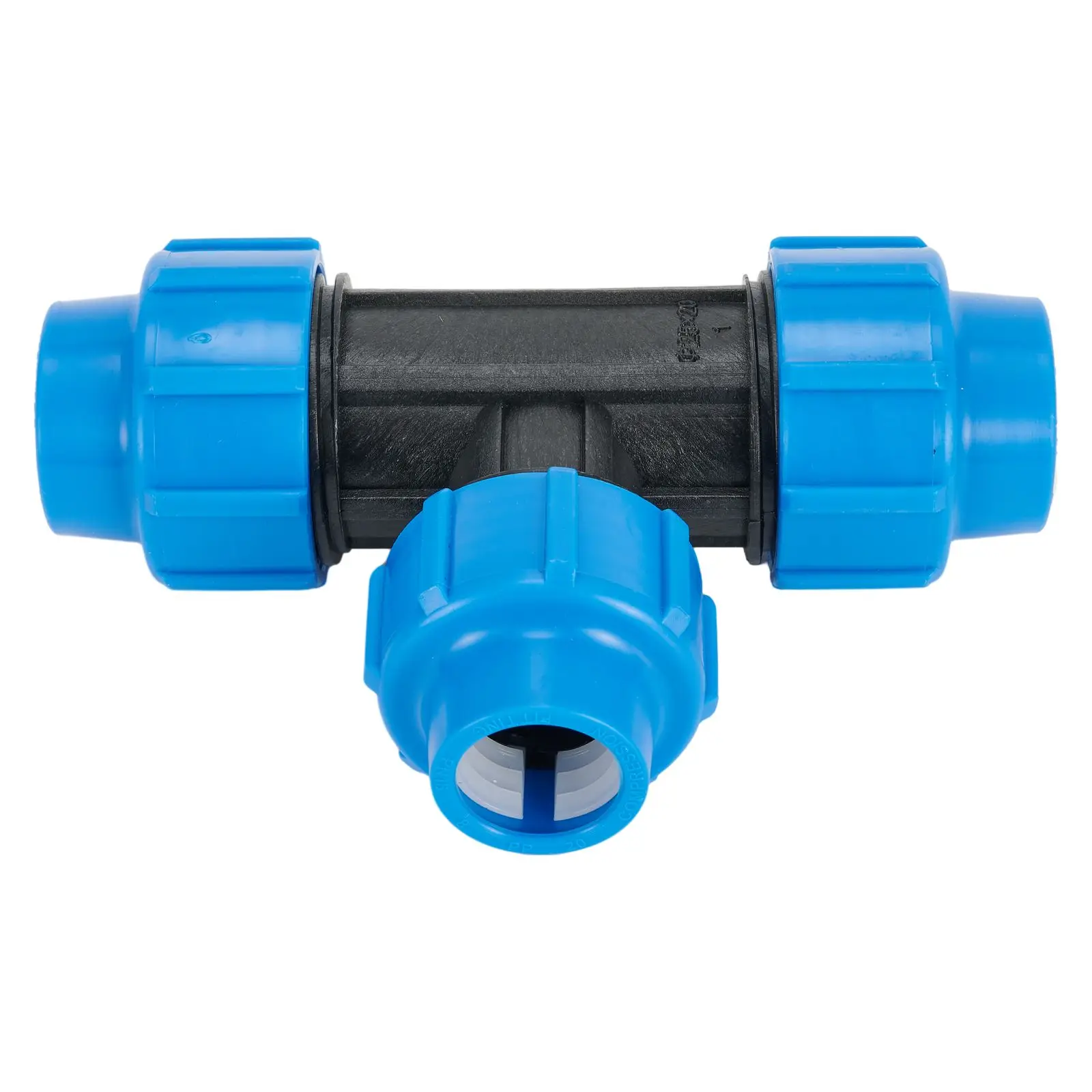 PP Screw Joint 90° Tee Reducer for PE Pipe Drinking Water System with Low Resistance and Large Amount of Water Passed