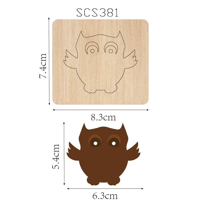 Owl Wooden Cutting Knife Die, Used with the Machine, SCS381