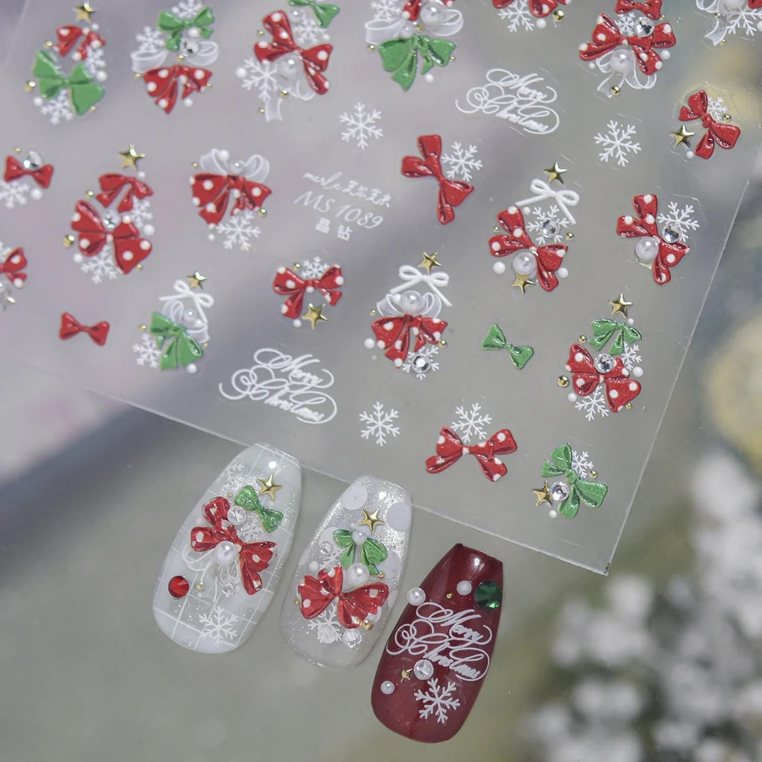 5D Christmas Nail Stickers Swe - Nail Art Xmas Design review and price