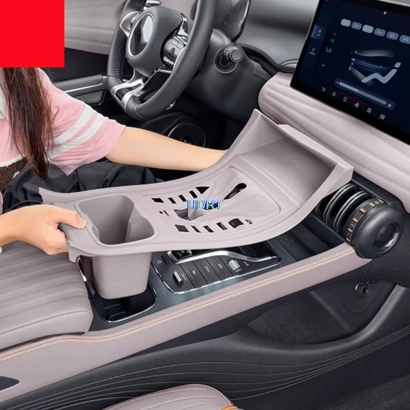For BYD Atto 3/Yuan Plus SC2E 2022-2024 Car Styling Center Console Button Pad Gear Shift Storage Box Organizer Cover Accessories