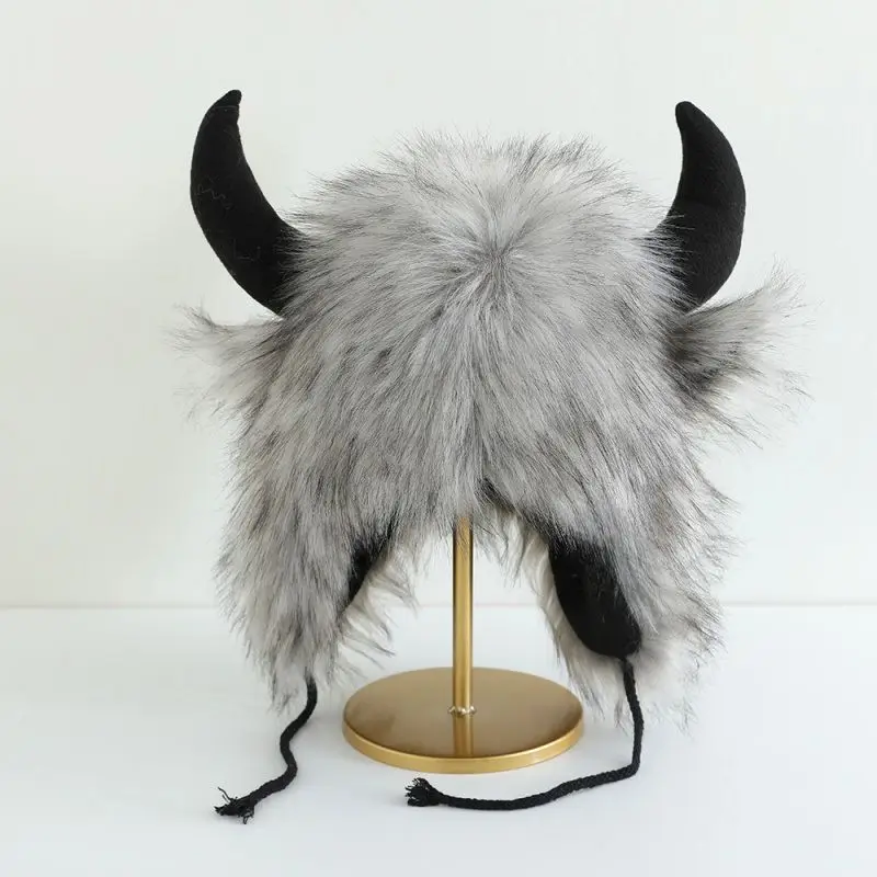 chapeu-cohanka-de-pelucia-com-design-de-vaca-chapeu-termico-a-prova-de-vento-com-aba-de-orelha-para-inverno-ciclismo-motocicleta-animal-engracado-novidade-dia-das-bruxas