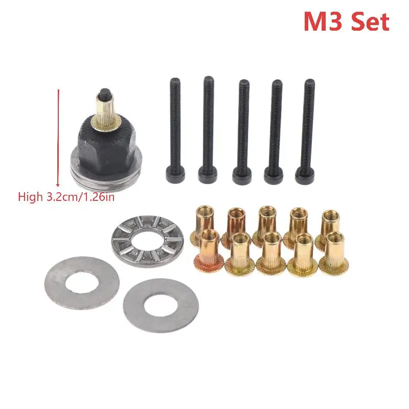 【W】M3-M12 Rivet Nut Tool Set With Nuts And Washers Rivnuts Tools Head Manual Insert Tool For Manual Sheet Metal Riveting Work