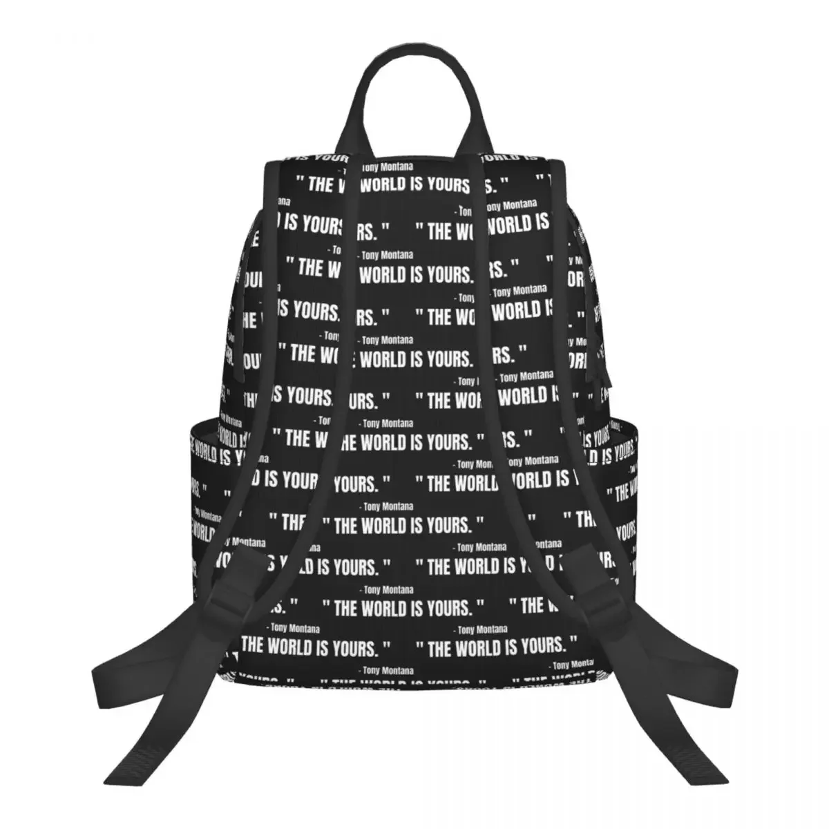 Scarface Tony Montana The World Is Yours Movie Backpack School Bag Hiking Travel Daypack for Boys Girls Bookbag Shoulder Bags