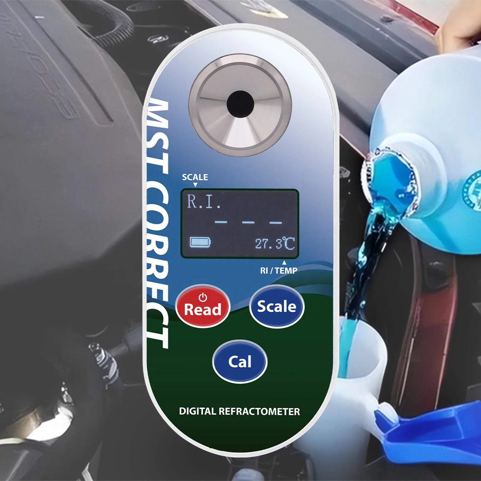 Digital Clinical Meter 1.000-1.050 Scale Measures Clinical Content for Urine SP.G & Serum P Digital Refractometer Testing