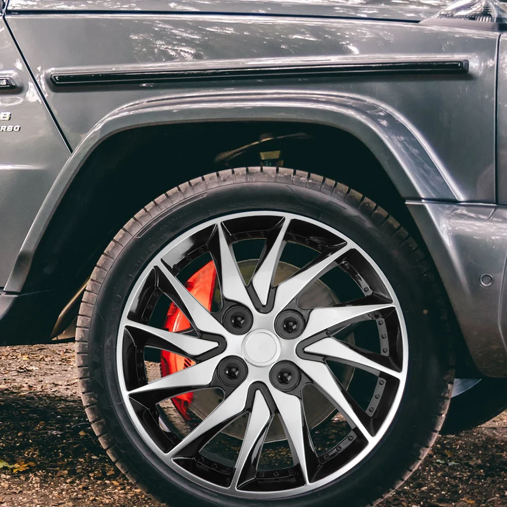 

2Pcs Automobile Hub Cover 14 Inch Wheel Rim Cover Replacement Cap Easy Clean Improved Design for Vehicle Decoration