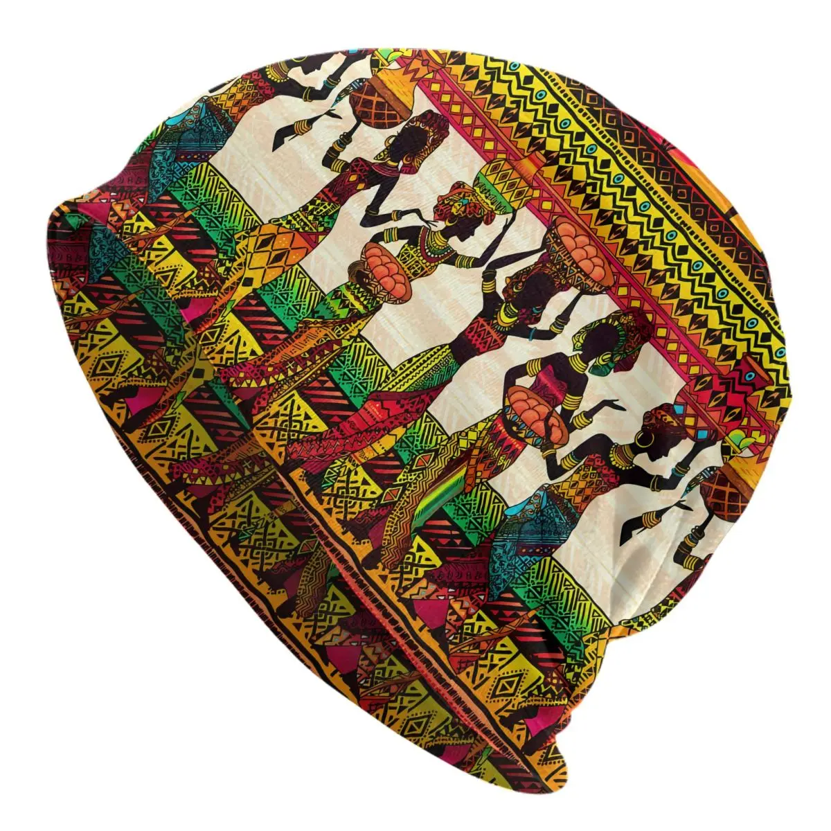 African Tribal Women Art Beanies Caps Hat Fashion Bonnet Hats Men