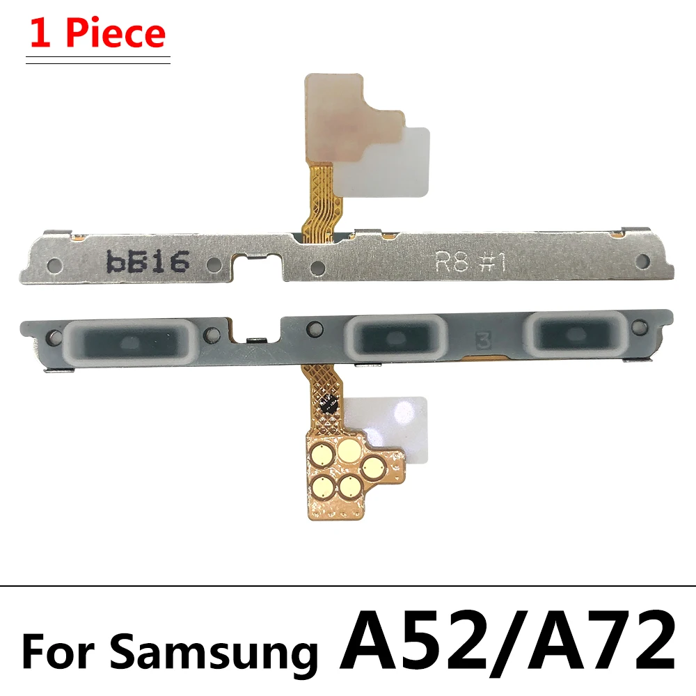 50Pcs，NEW For Samsung A03S A03 Core A13 4G A22 A33 A73 A52 A42 A53 5G A72 Power On Off Volume Side Button Key Flex Cable