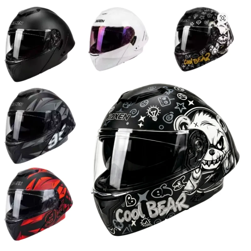 Graffiti Cool Bear Street-Look – Flip Up Helmet Dual Visor Bewertung und Preis