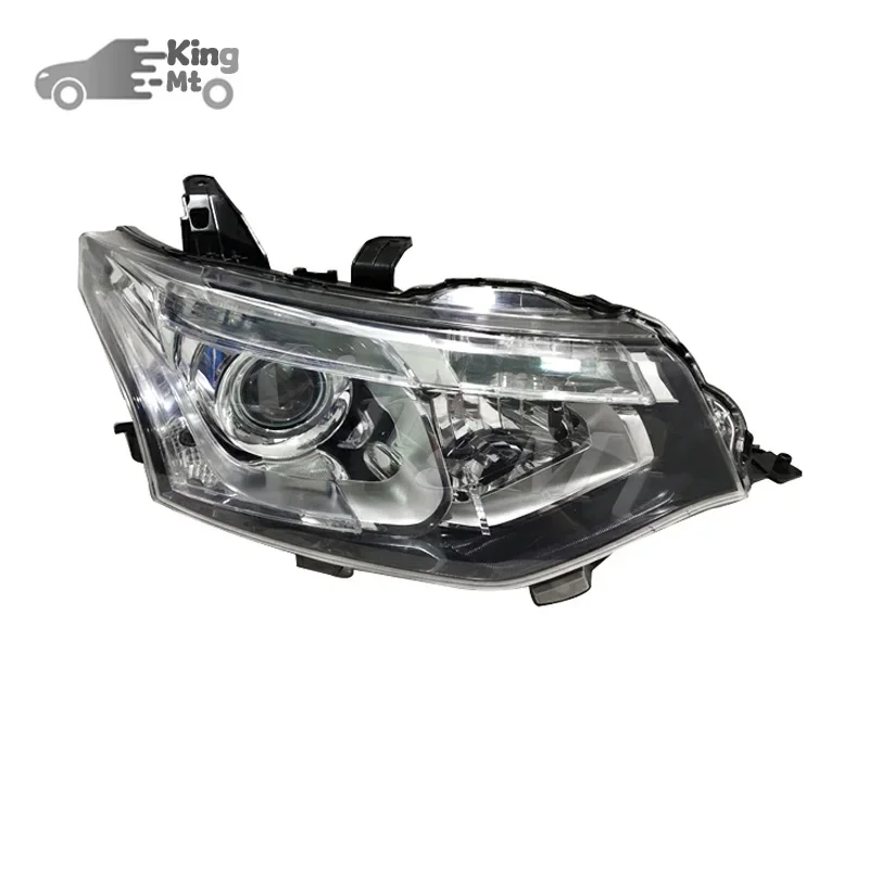 For Mitsubishi Outlander 13-15 Halogen Headlight Assembly OEM Style Front Headlamp Bulb Socket Plug & Play Replacement Xenon