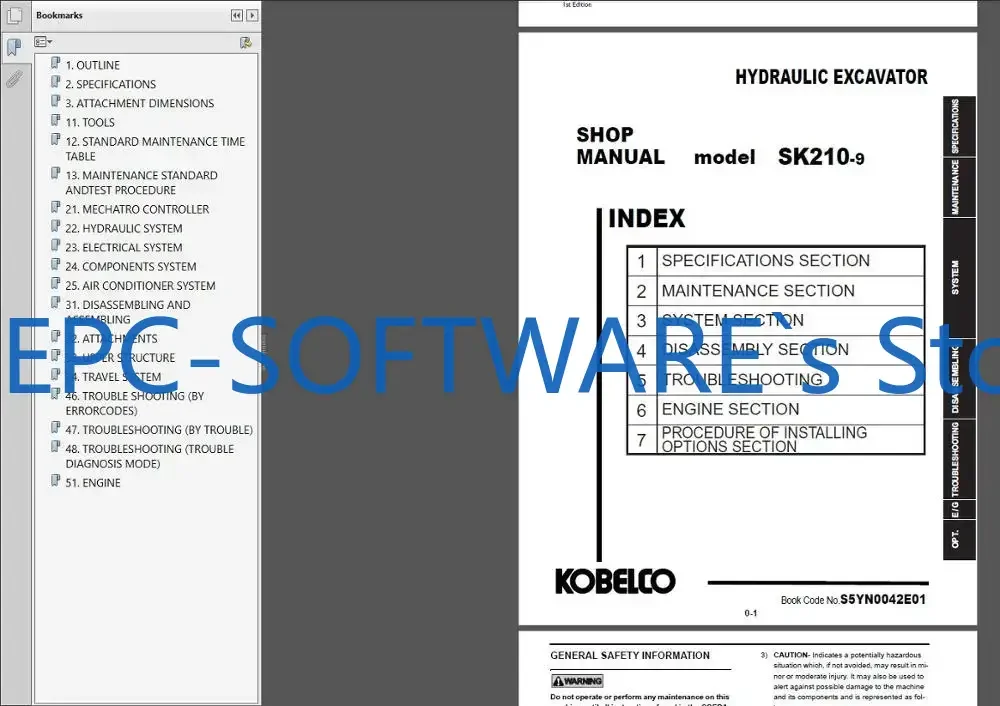 EPC-SOFTWARE Kobelco Construction Machinery New Models Service Manuals DVD[2019]13.3GB
