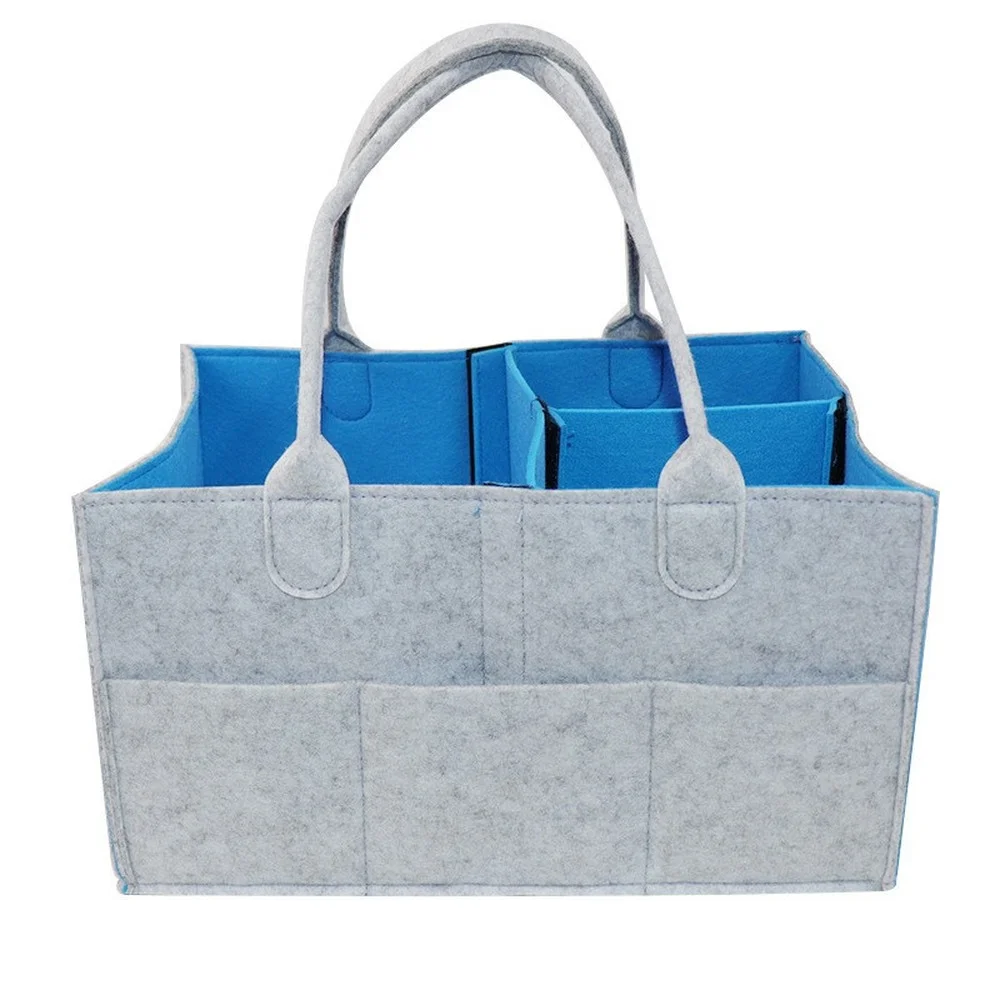 Baby Diaper Caddy Organizer Portable Holder Bag for Changing Table and Car, Nursery Essentials Storage Bins 33*23*18cm