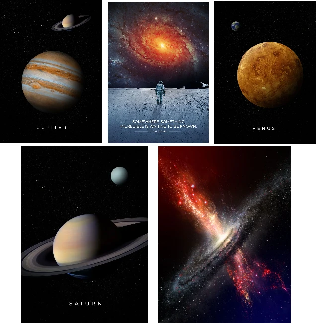 500/1000/1200/2000PCS Jigsaw Puzzles Universe Exploration Planets Family Activity Games for Gameroom Bedroom Home Decor Gift